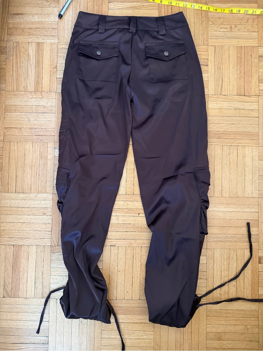Y2k Vintage Dark Brown Cargo Utility Pants - Picture 6 of 6